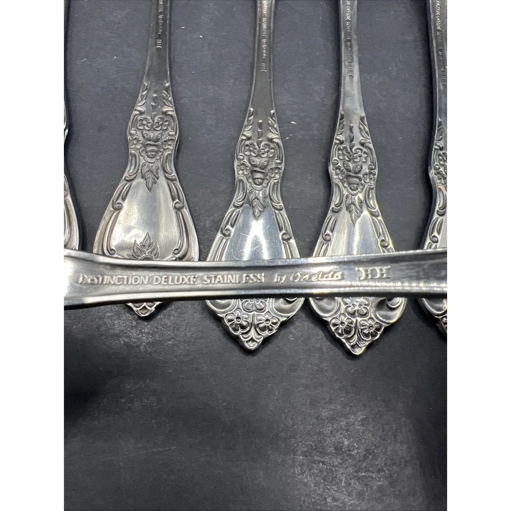 Oneida Kennett Square Distinction Deluxe Stainless Dinner Forks Set Of 6 Vtg HH
